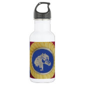 Rosette Edelstahlflasche (Vorderseite)