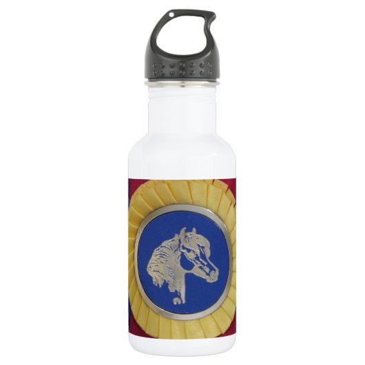 Rosette Edelstahlflasche (Vorderseite)