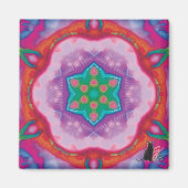 Rosette Kaleidoscope Magnet (Vorne)