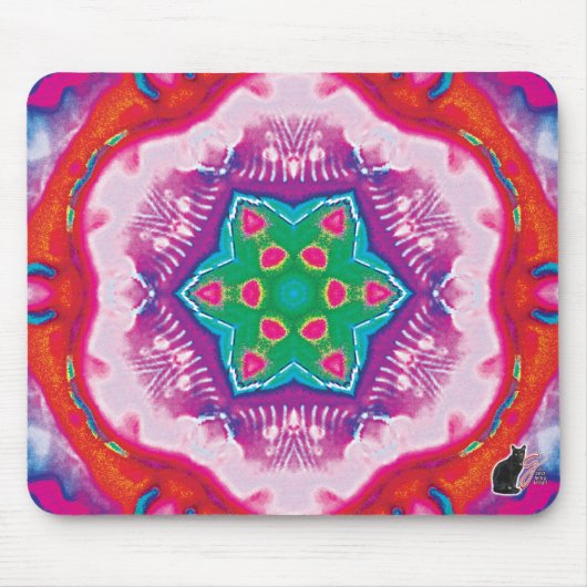 Rosette Kaleidoscope Mouse Pad Mousepad (Vorne)