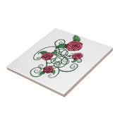 Rosette Kartusche Fliese (Seite)