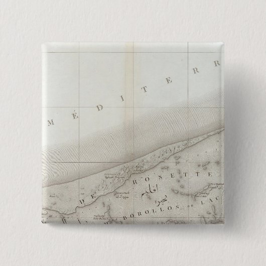 Rosette, Lac Burlos, Ägypten Button (Vorderseite)