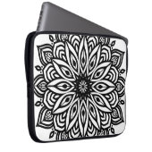Rosette Mandala Dekoration Laptopschutzhülle (Vorne Rechts)