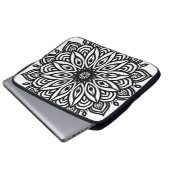 Rosette Mandala Dekoration Laptopschutzhülle (Vorne Knopf)