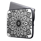 Rosette Mandala Dekoration Laptopschutzhülle (Vorderseite Links)