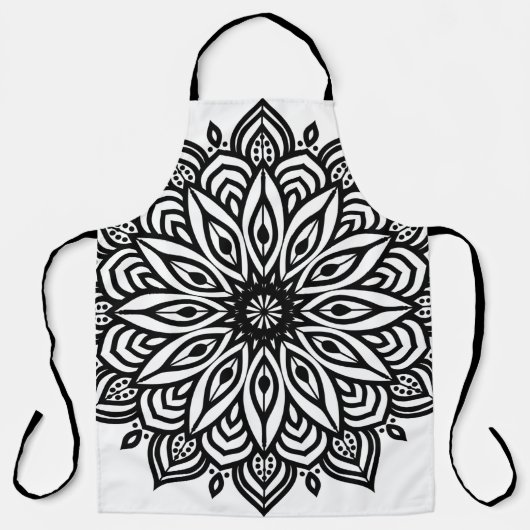 Rosette Mandala Dekoration Schürze (Vorderseite)
