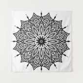 Rosette Mandala Dekoration Wandteppich (Vorderseite (Horizontal))