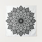 Rosette Mandala Dekoration Wandteppich (Vorderseite (Horizontal))