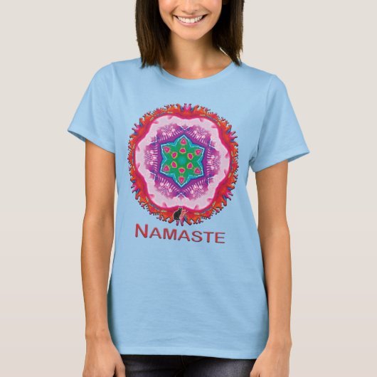 Rosette Namaste Kaleidoscope T - Shirt (Vorderseite)