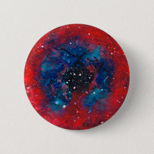 Rosette-Nebelfleckknopf Button