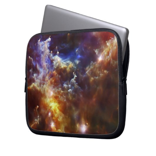 Rosette-Nebula-Kinderzimmer Laptopschutzhülle (Vorderseite Links)