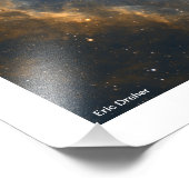 Rosette Nebula mit der Grenze von Eric Dreher Fotodruck (Ecke)