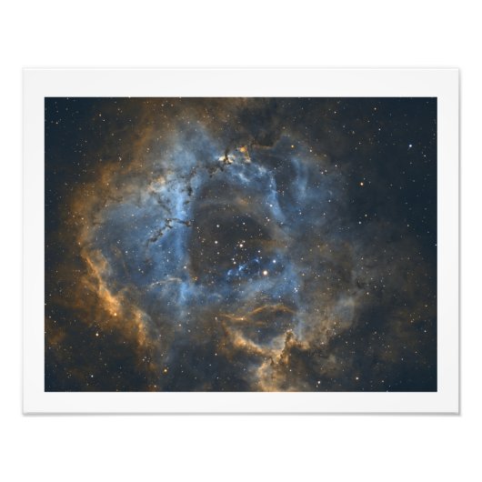 Rosette Nebula mit der Grenze von Eric Dreher Fotodruck (Vorne)