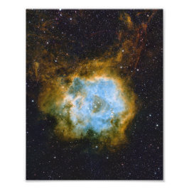 Rosette Nebula Satin Foto Print