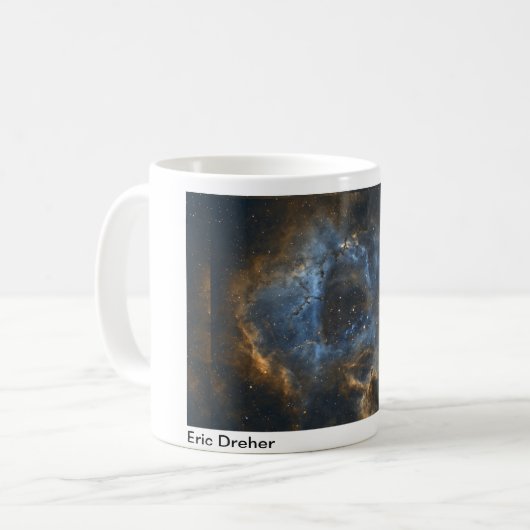 Rosette Nebula von Astrophotograf Eric Dreher Kaffeetasse (Vorderseite Links)