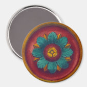 Rosette Nr. 5 Magnet (Vorderseite/Rückseite)