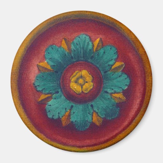 Rosette Nr. 5 Magnet (Vorne)