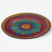 Rosette Nr. 5 Pappteller (Schrägansicht)