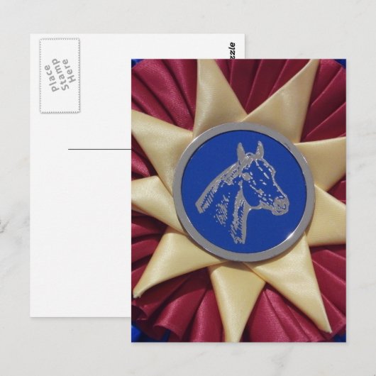 Rosette Postkarte (Vorne/Hinten)