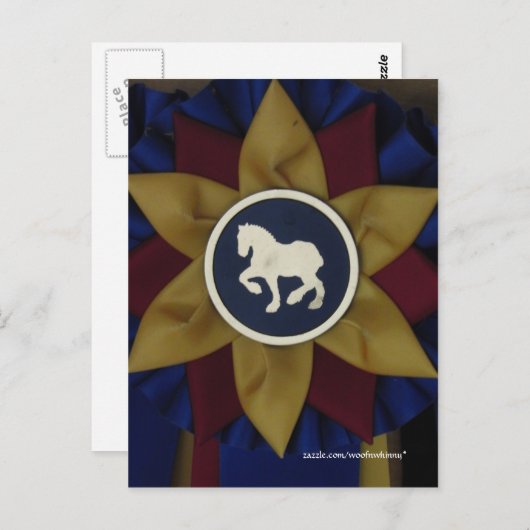 Rosette Postkarte (Vorne/Hinten)