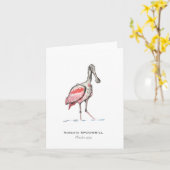 Rosette-Spoonbill-Notizkarte Karte (Gelbe Blume)