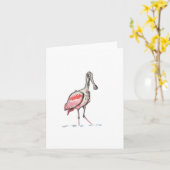 Rosette-Spoonbill-Notizkarte Karte (Gelbe Blume)