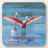 Rosette-Spoonbill-Untersetzer mit Korkrückenschutz