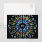 Rosette Straßburger Münster Postkarte (Vorne/Hinten)