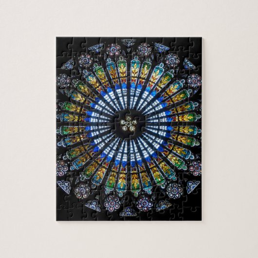 Rosette Straßburger Münster Puzzle (Vertikal)