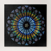 Rosette Straßburger Münster Puzzle (Horizontal)