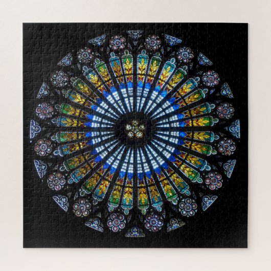 Rosette Straßburger Münster Puzzle (Vertikal)