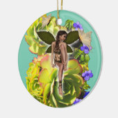 Rosette Succulent Besucher Keramik Ornament (Links)