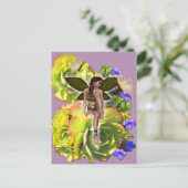 Rosette Succulent Besucher Postkarte (Stehend Vorderseite)