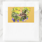 Rosette Succulent Besucher Rechteckiger Aufkleber (Tasche)