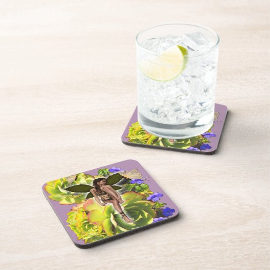 Rosette Succulent Besucher Untersetzer (Rechte Seite)