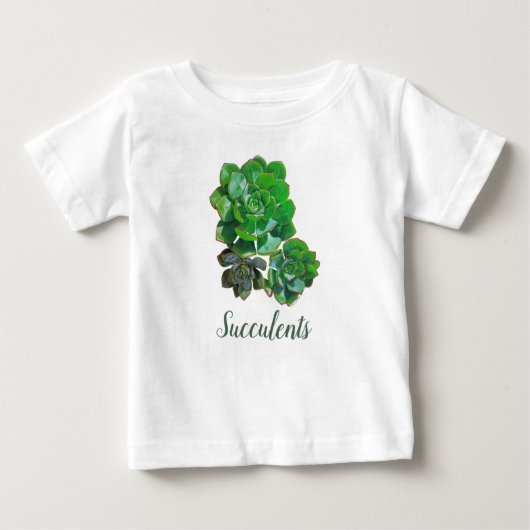 Rosette Succulents Baby T - Shirt (Vorderseite)