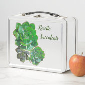 Rosette Succulents Mittagspause Metall Brotdose (Beispiel)