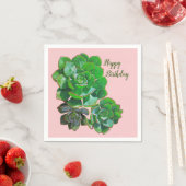 Rosette Succulents Paper Napkins Serviette (Beispiel)