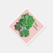 Rosette Succulents Paper Napkins Serviette (Ecke)