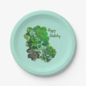 Rosette Succulents Paper Teller (Vorderseite)