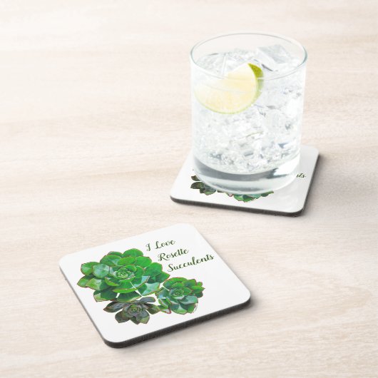 Rosette Succulents Plastischer Untersetzer (Rechte Seite)