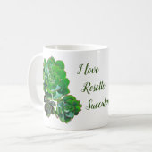 Rosette Succulents Tasse (Vorderseite Links)