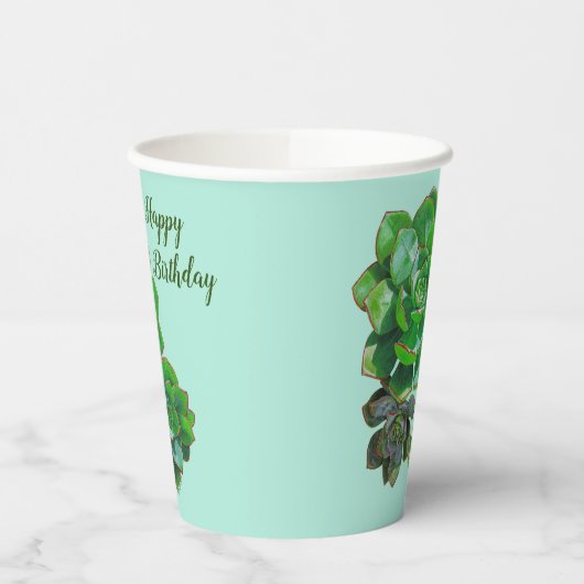 Rosette Succules Paper Cups Pappbecher (Links)