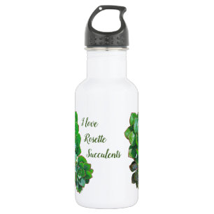 Rosette Succules Wasserflasche