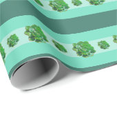 Rosette Succules Wrapping Paper Geschenkpapier (Rolleneckpunkt)