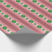 Rosette Succules Wrapping Paper Geschenkpapier (Ecke)