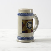 Rosette-Tasse Bierglas (VorderseiteRechts)