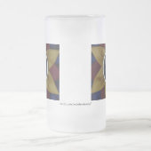 Rosette-Tasse Mattglas Bierglas (Mittel)