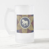Rosette-Tasse Mattglas Bierglas (Links)