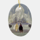 Rosette und Prinz Charmant Keramikornament (Hinten)